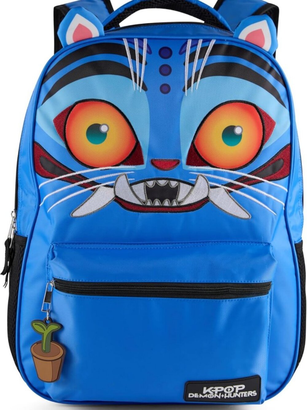 K-Pop Demon Hunters 16” Girls' Backpack with 3D Ears, Embroidery & Bag Charm